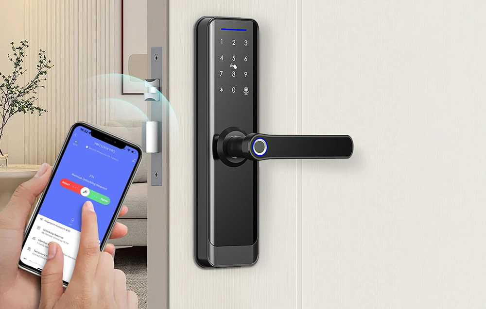 Avatto SDL-A270-B -6072 Wi-Fi Smart Digital Lock Juodas aprašymas - Prekės nuotrauka