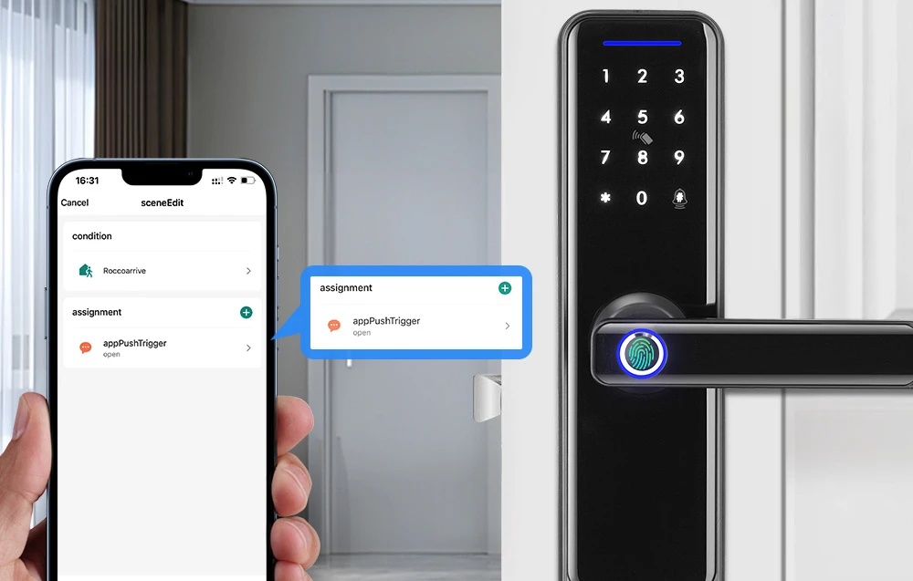 Avatto SDL-A270-B -6072 Wi-Fi Smart Digital Lock Juodas aprašymas - Prekės nuotrauka