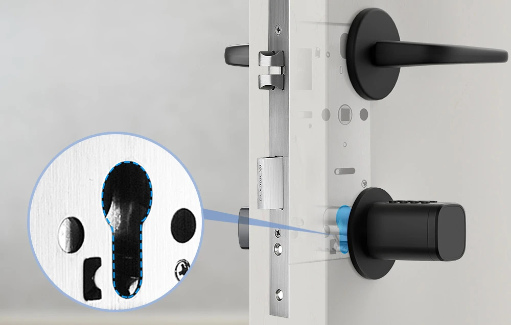 Avatto SDL-V1-B100 100mm digital lock cylinder Juodas aprašymas - Prekės nuotrauka
