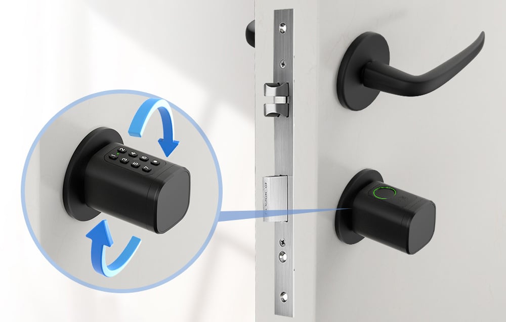 Avatto SDL-V1-B60 60mm Juodas digital lock cylinder aprašymas - Prekės nuotrauka