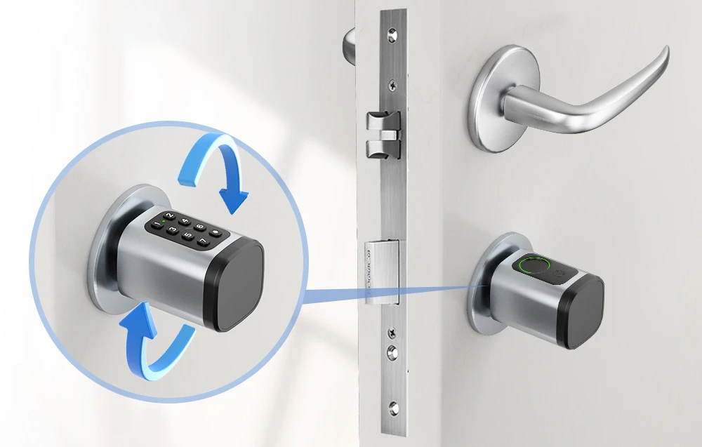 Avatto SDL-V1-S100 100mm Sidabrinis digital lock cylinder aprašymas - Prekės nuotrauka
