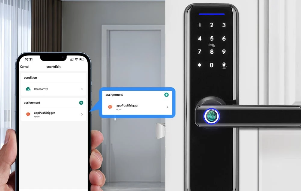 Avatto Smart Digital Lock ZSDL-A270-B-ALI-5572 ZigBee Juodas aprašymas - Prekės nuotrauka
