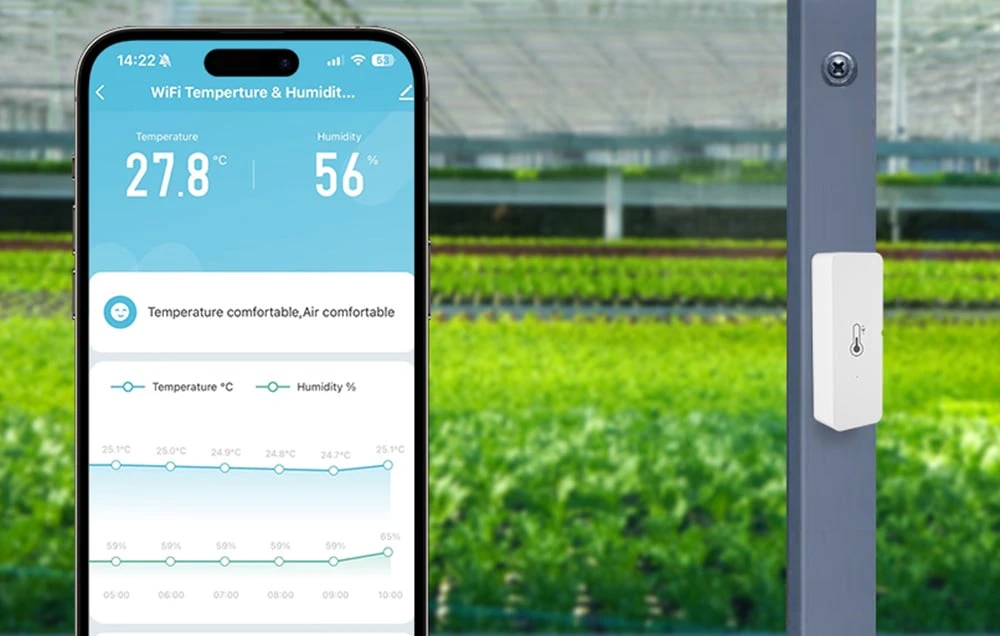 „Avatto WHS10“ išmanusis „WiFi“ temperatūros ir drėgmės jutiklis aprašymas - Prekės nuotrauka