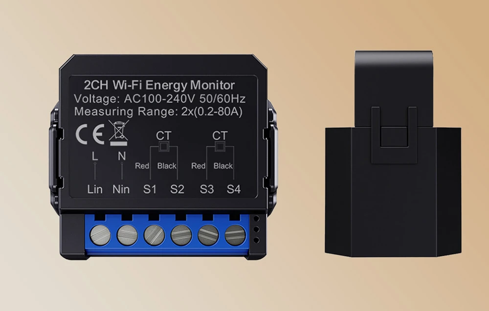Avatto WiFi WPM16-2 smart bi-directional energy meter aprašymas - Prekės nuotrauka