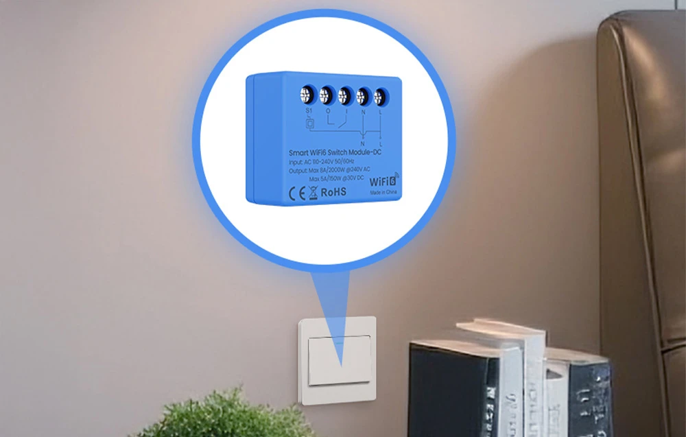 Avatto Išmani relė Wi-Fi 6, 230Vac 8A, 30Vdc 5A, MINI, su sausu kontaktu, TUYA / Smart Life aprašymas - Prekės nuotrauka Avatto Išmani relė Wi-Fi 6, 230Vac 8A, 30Vdc 5A, MINI, su sausu kontaktu, TUYA / Smart Life aprašymas - Prekės nuotrauka
