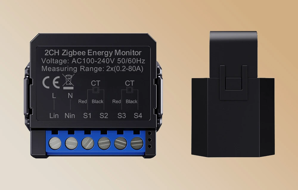 Avatto ZigBee išmanusis dvikryptis energijos skaitiklis ZWPM16-2 aprašymas - Prekės nuotrauka