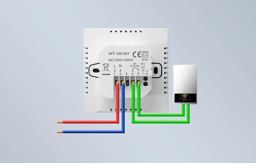Avatto ZWT100 Zigbee termostatas katilo valdiklis 3A TUYA aprašymas - Prekės nuotrauka