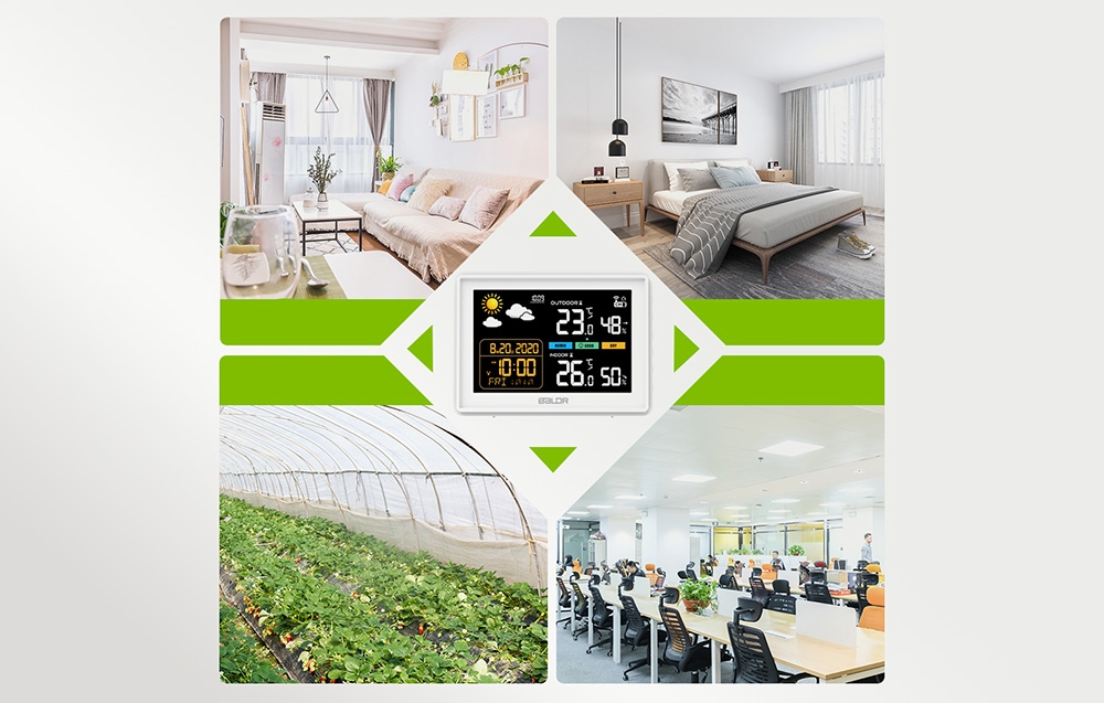Rainpoint BALDRTHERM B0359WST2H2PR Orų stotelė with Outdoor Sensor aprašymas - Prekės nuotrauka
