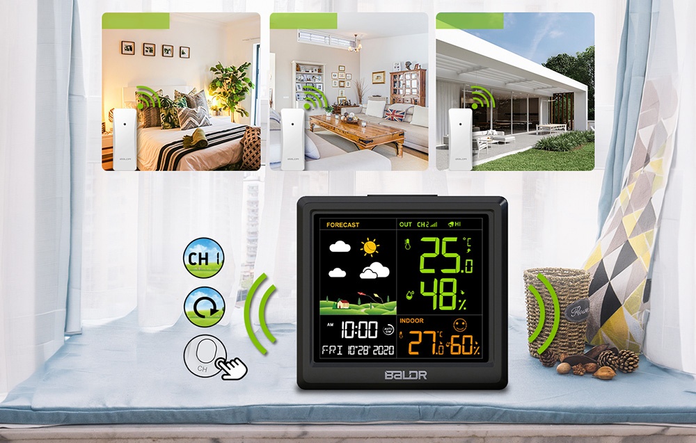 Rainpoint BALDRTHERM B0389WST2H2-V1 Orų stotelė with Outdoor Sensor aprašymas - Prekės nuotrauka