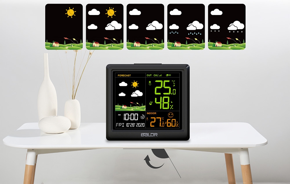 Rainpoint BALDRTHERM B0389WST2H2-V1 Orų stotelė with Outdoor Sensor aprašymas - Prekės nuotrauka