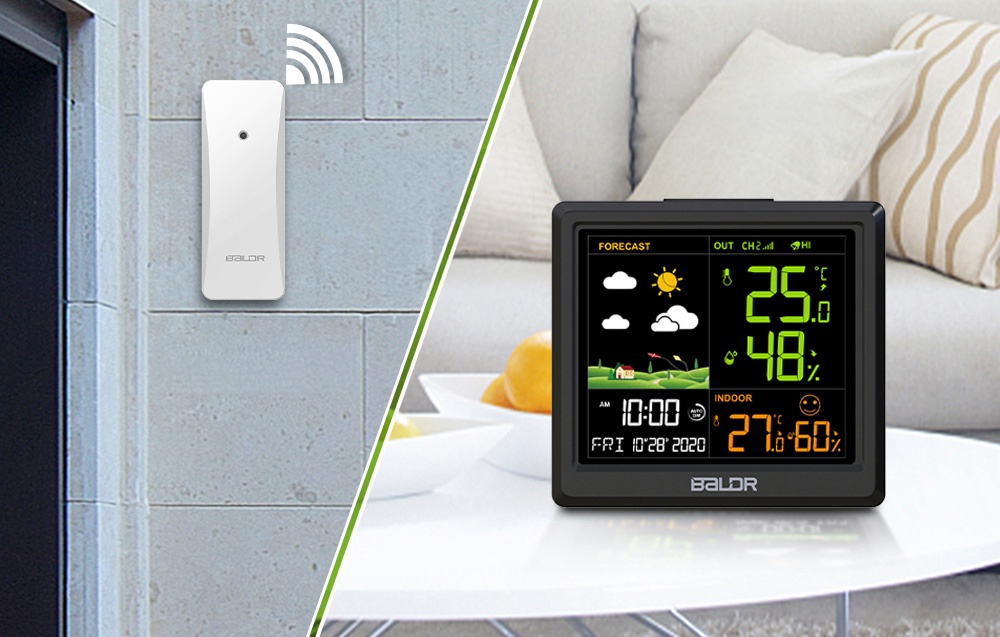 Rainpoint BALDRTHERM B0389WST2H2-V1 Orų stotelė with Outdoor Sensor aprašymas - Prekės nuotrauka