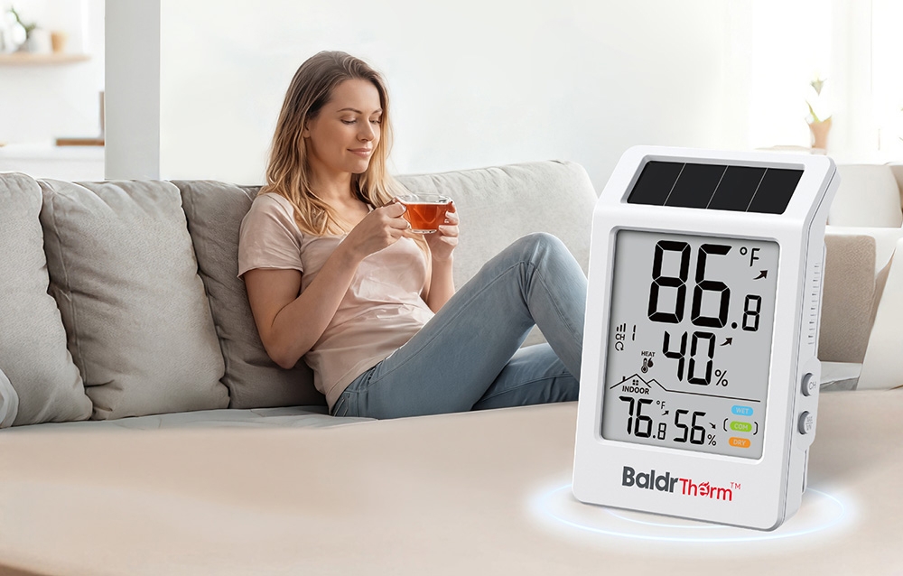 Rainpoint BALDRTHERM B0707 Solar-Powered Thermo-Hygrometer aprašymas - Prekės nuotrauka