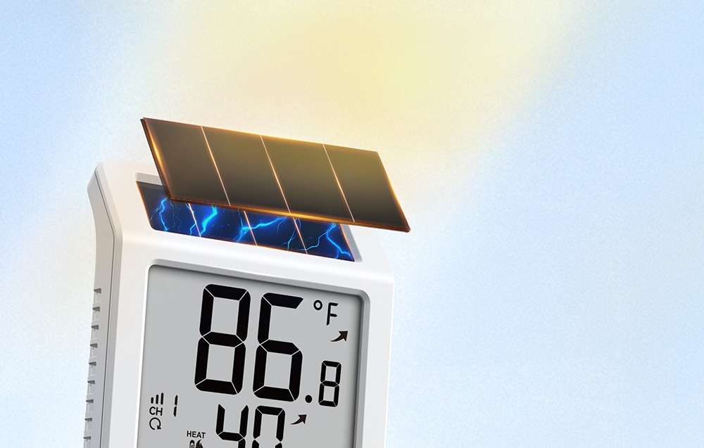 Rainpoint BALDRTHERM B0707 Solar-Powered Thermo-Hygrometer aprašymas - Prekės nuotrauka