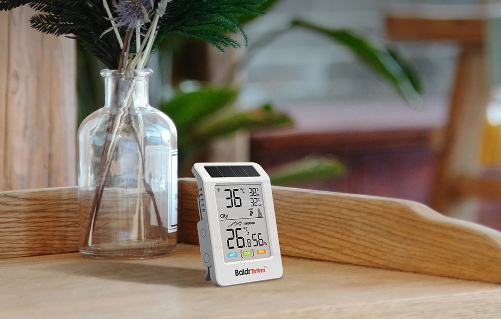 Rainpoint BALDRTHERM HCS596WB Solar-Powered Wi-Fi Thermohygrometer aprašymas - Prekės nuotrauka