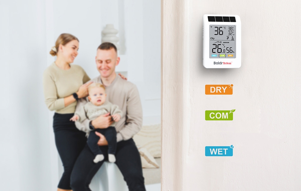 Rainpoint BALDRTHERM HCS596WB Solar-Powered Wi-Fi Thermohygrometer aprašymas - Prekės nuotrauka