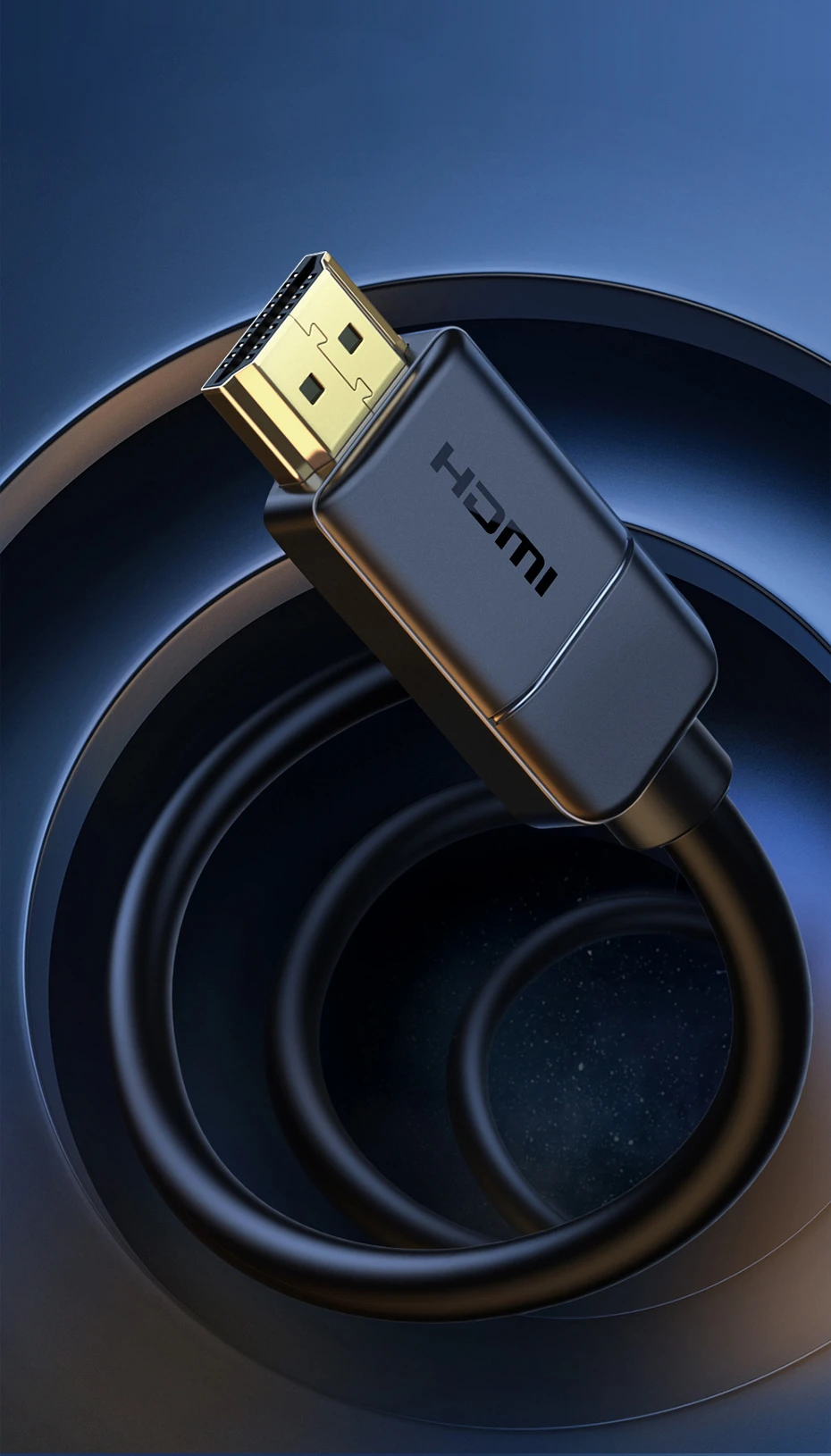 Kabelis HDMI-HDMI kištukai 8m (HDMI 2.0) juodas 4K 30Hz, BASEUS aprašymas - Prekės nuotrauka