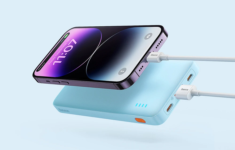 Baseus Airpow 10000 mAh 20W maitinimo blokas (mėlynas) aprašymas - Prekės nuotrauka Baseus Airpow 10000 mAh 20W maitinimo blokas (mėlynas) aprašymas - Prekės nuotrauka