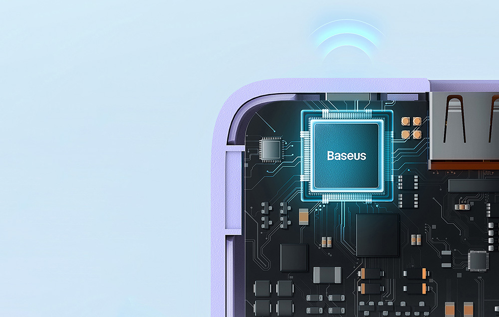 Baseus Airpow 10000mAh 20W Powerbank (violetinė) aprašymas - Prekės nuotrauka