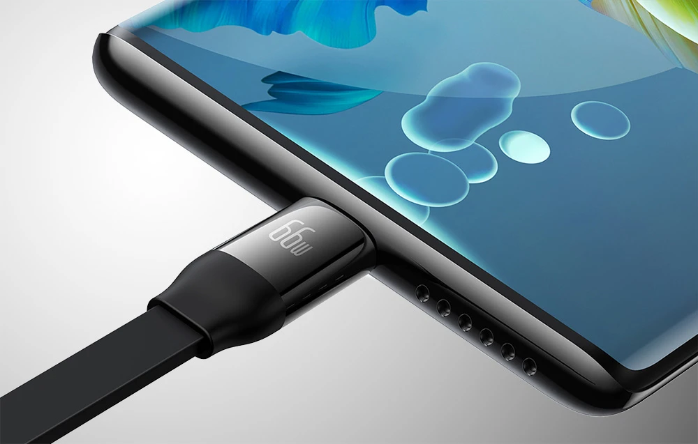 Baseus Bright Mirror 3 USB 3-in-1 kabelis skirtas micro USB USB-C Lightning 66W 2A 1,1m – Juodas aprašymas - Prekės nuotrauka