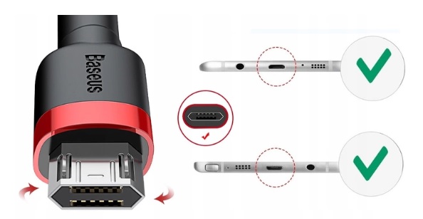 BASEUS USB A - microUSB laidas, 1m aprašymas - Prekės nuotrauka