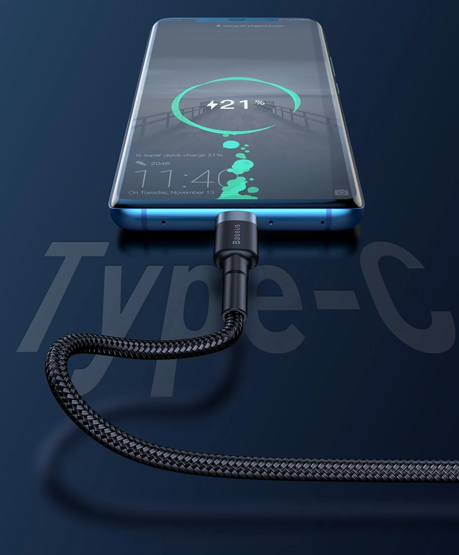 Baseus Cafule USB-C laidas Huawei SuperCharge QC 3.0 5A 1m - Juodas / Pilkas aprašymas - Prekės nuotrauka Baseus Cafule USB-C laidas Huawei SuperCharge QC 3.0 5A 1m - Juodas / Pilkas aprašymas - Prekės nuotrauka
