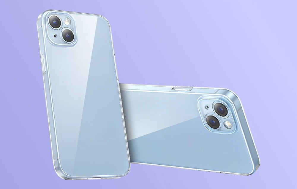 Baseus Crystal serijos dėklas, skirtas iPhone 14 Plus + grūdintas stiklas aprašymas - Prekės nuotrauka