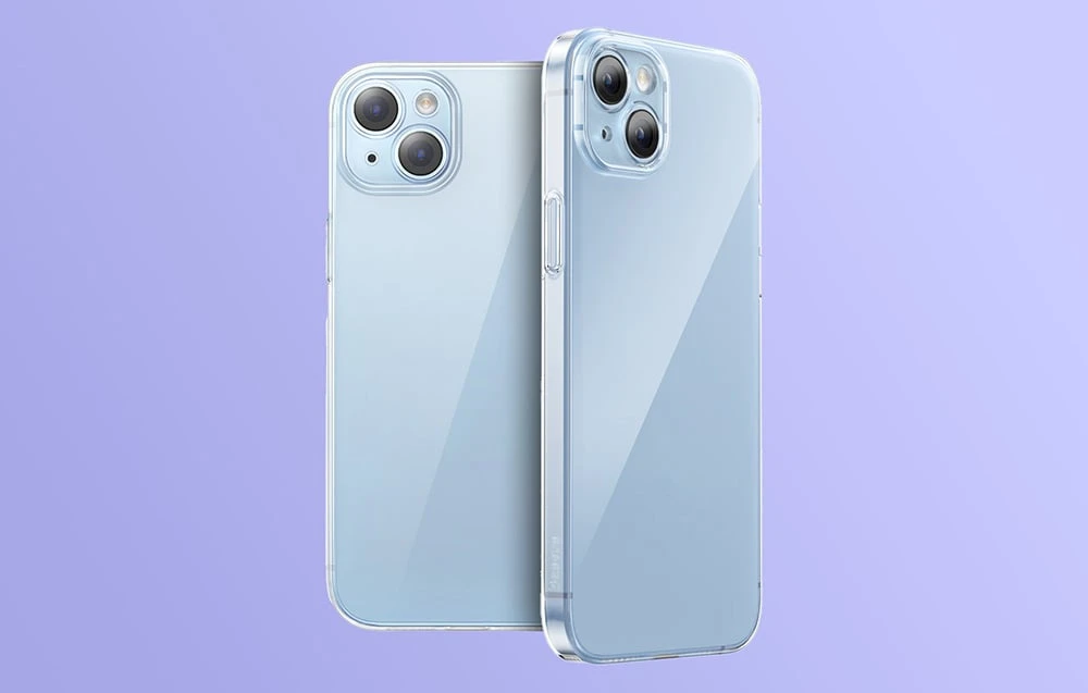 Baseus Crystal serijos dėklas, skirtas iPhone 14 Plus + grūdintas stiklas aprašymas - Prekės nuotrauka