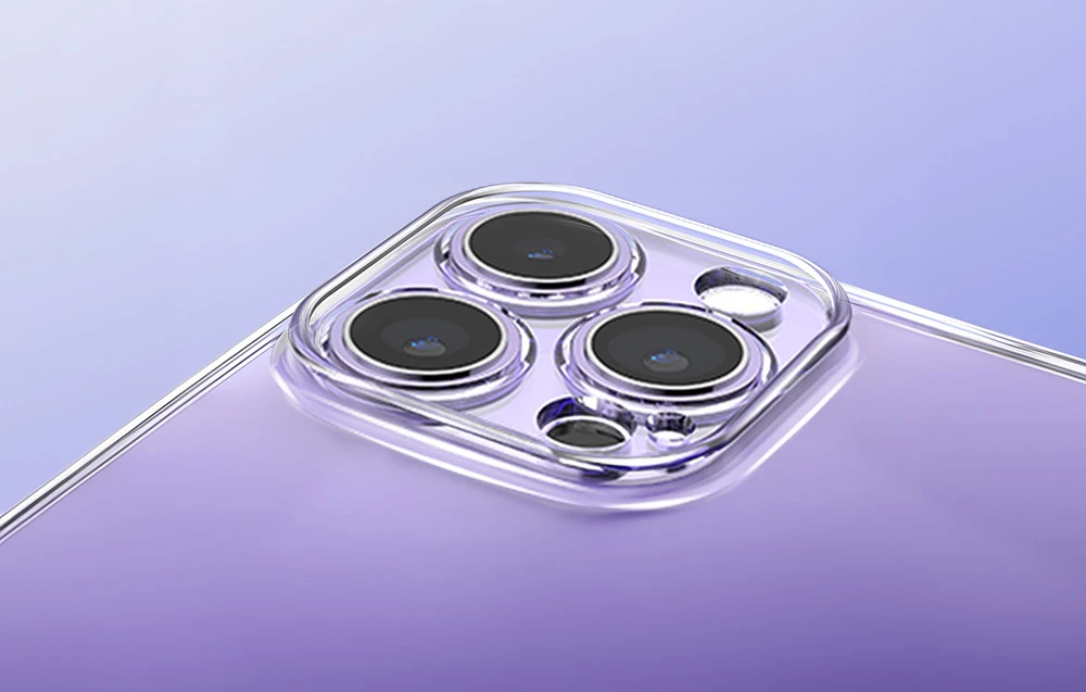 Baseus Crystal serijos magnetinis dėklas, skirtas iPhone 14 Plus + grūdintas stiklas aprašymas - Prekės nuotrauka