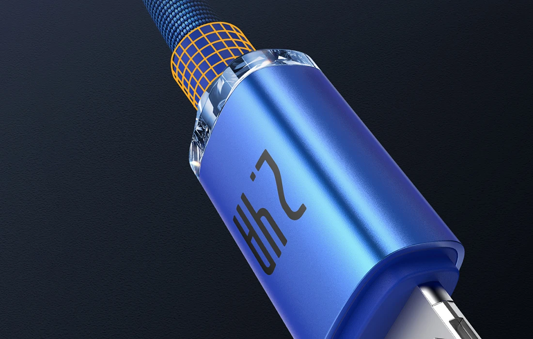 Baseus Crystal Shine USB - Lightning kabelis 2.4A 2m - Mėlynas aprašymas - Prekės nuotrauka