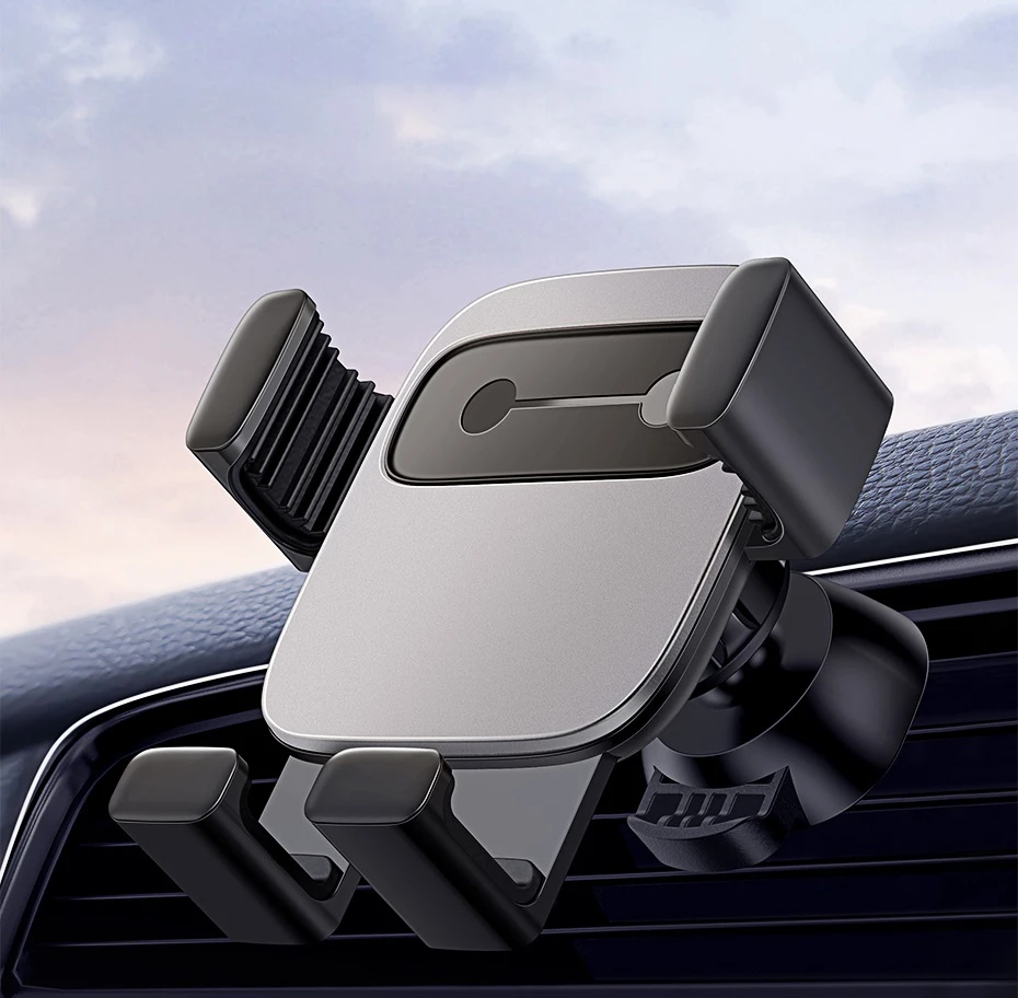 Automobilinis telefono laikiklis Baseus Cube Gravity - Juodas aprašymas - Prekės nuotrauka