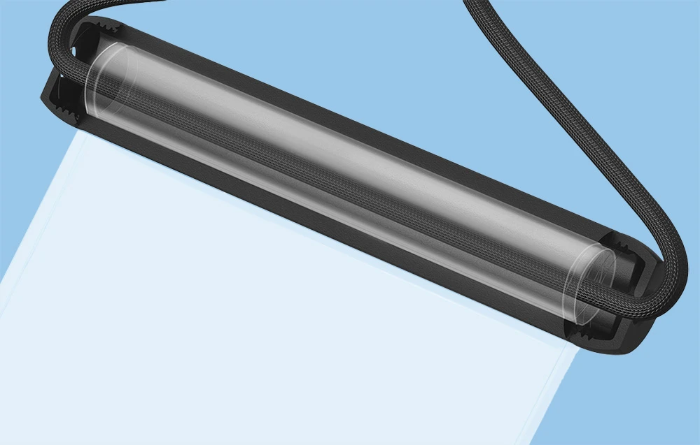 Baseus Cylinder Slide-cover vandeniui atsparus išmaniojo telefono dėklas - juodas aprašymas - Prekės nuotrauka