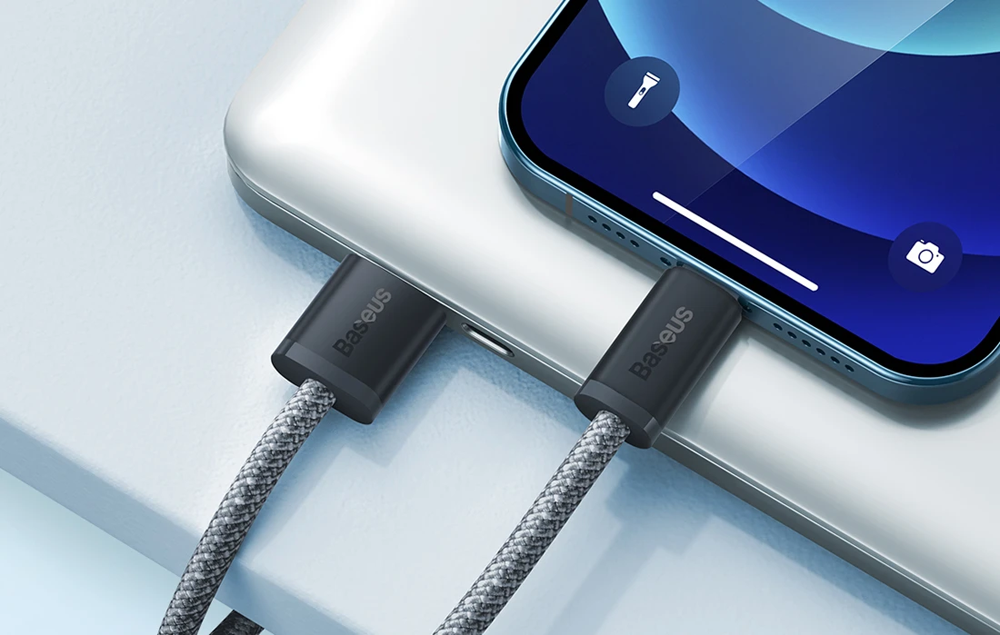 Baseus Dynamic Series kabelis USB - Lightning 2.4A 2m pilkas aprašymas - Prekės nuotrauka