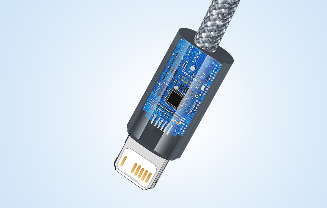 Baseus Dynamic Series kabelis USB - Lightning 2.4A 2m pilkas aprašymas - Prekės nuotrauka