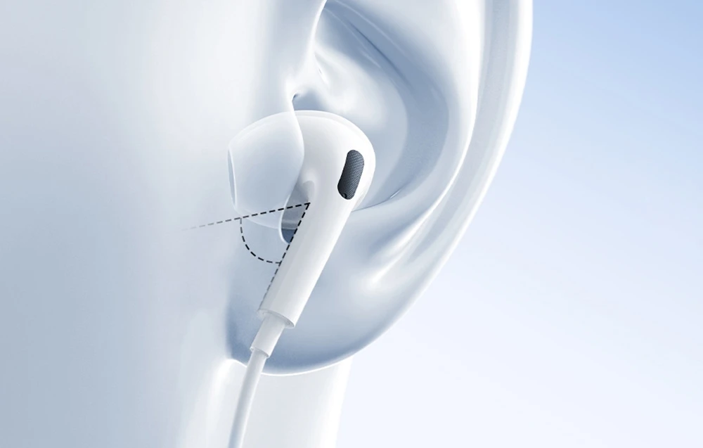 Baseus Encok CZ19 su laidu In-Ear ausinės baltos spalvos aprašymas - Prekės nuotrauka