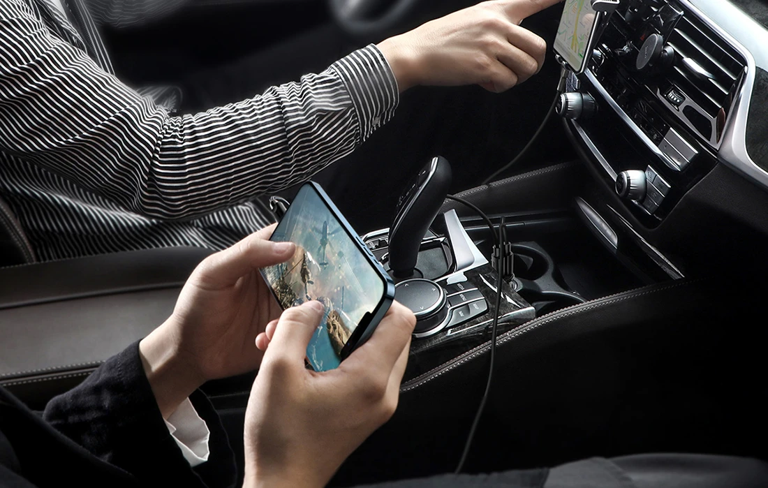 Automobilinis įkroviklis Baseus Grain Pro 2x USB 4.8A - Baltas aprašymas - Prekės nuotrauka Automobilinis įkroviklis Baseus Grain Pro 2x USB 4.8A - Baltas aprašymas - Prekės nuotrauka