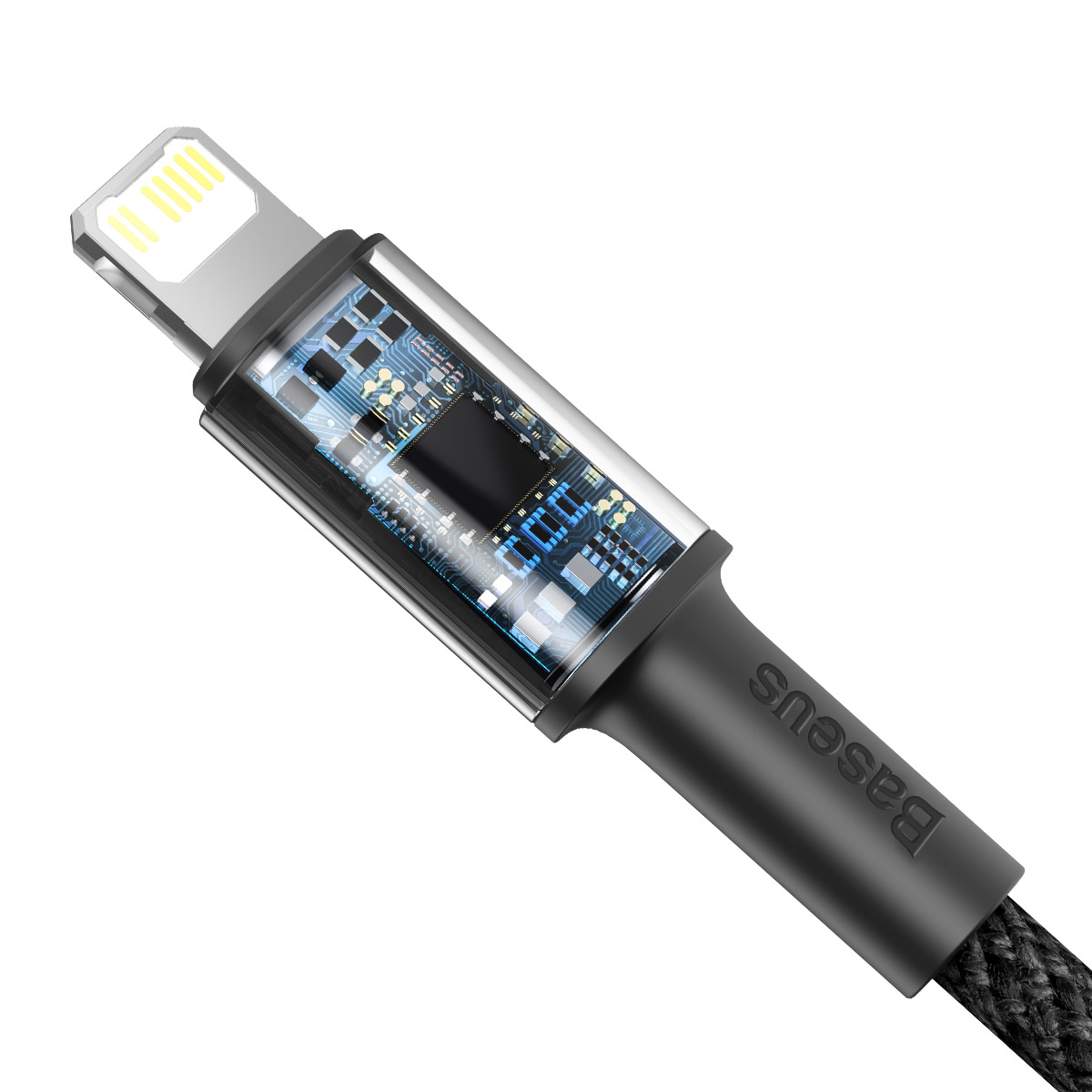 USB kabelis Baseus High Density Braided Fast Data PD 20W Type-C į Lightning 1.0m juodas CATLGD-01 aprašymas - Prekės nuotrauka USB kabelis Baseus High Density Braided Fast Data PD 20W Type-C į Lightning 1.0m juodas CATLGD-01 aprašymas - Prekės nuotrauka