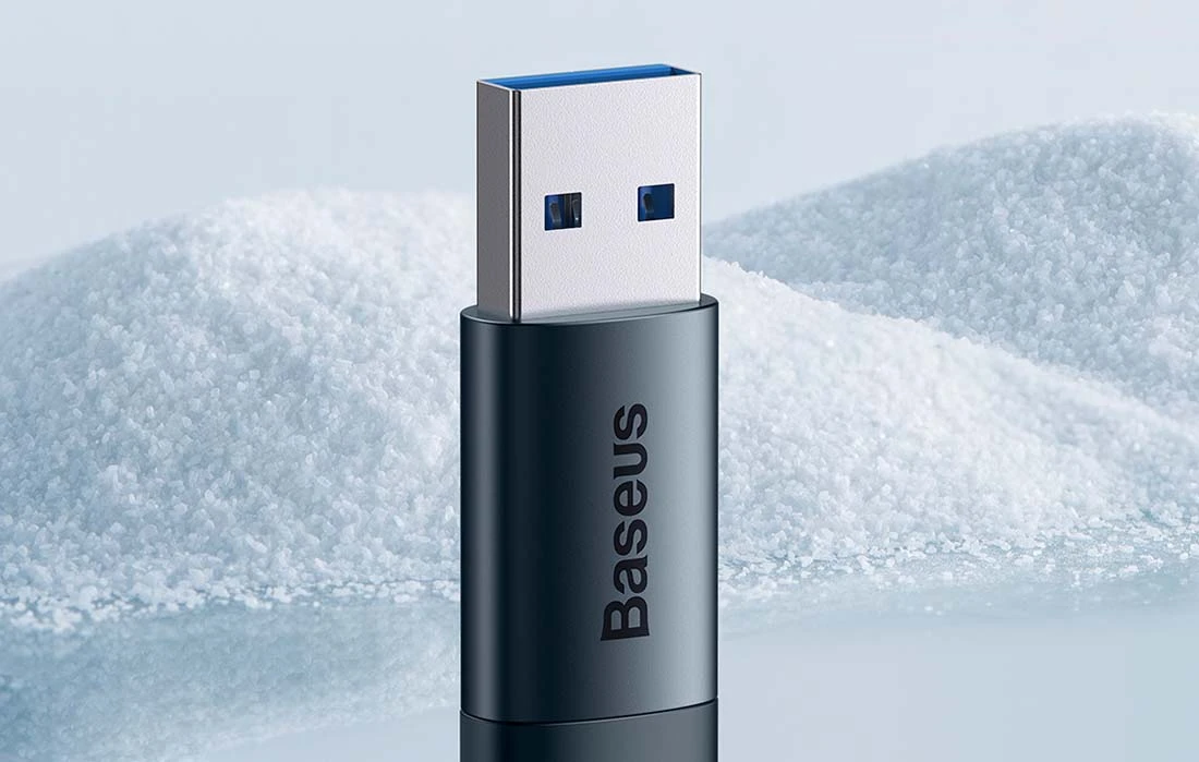 Baseus Ingenuity USB-A – USB-C OTG adapteris - Mėlynas aprašymas - Prekės nuotrauka