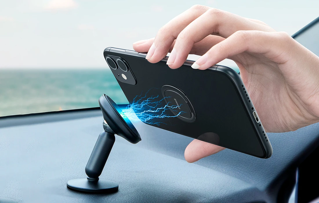 Baseus Invisible Ring telefono laikiklis / žiedas - Rožinis auksas aprašymas - Prekės nuotrauka