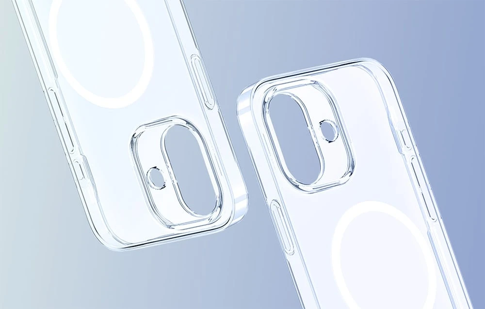 Dėklas Baseus Apple iPhone 16 TouchButton Magnetic dėkals telefonui skaidrus aprašymas - Prekės nuotrauka