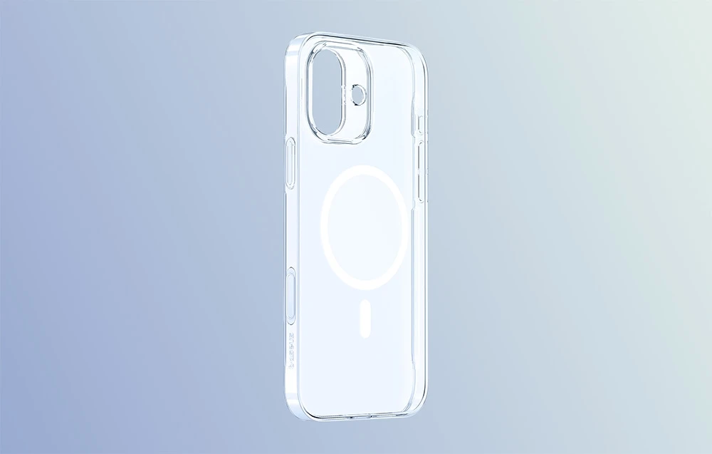 Dėklas Baseus Apple iPhone 16 TouchButton Magnetic dėkals telefonui skaidrus aprašymas - Prekės nuotrauka