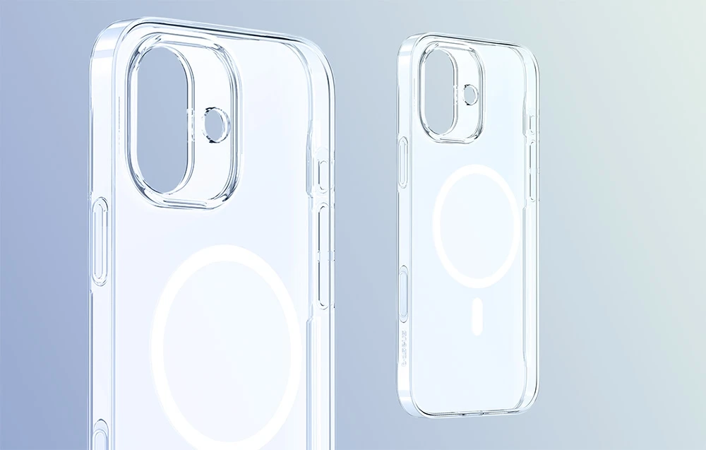 Dėklas Baseus Apple iPhone 16 TouchButton Magnetic dėkals telefonui skaidrus aprašymas - Prekės nuotrauka