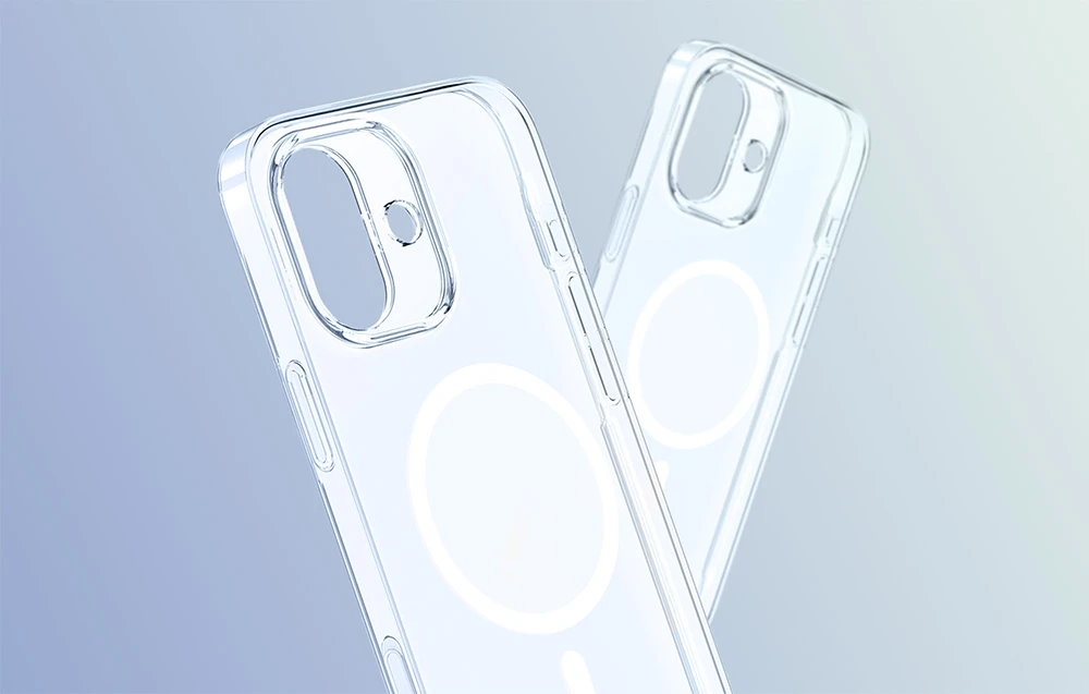 Dėklas Baseus Apple iPhone 16 TouchButton Magnetic dėkals telefonui skaidrus aprašymas - Prekės nuotrauka