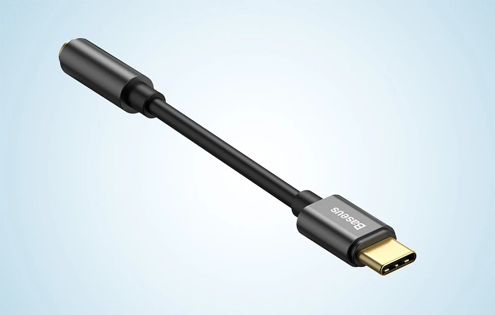 Adapteris USB C kištukas - 3.5mm stereo lizdas BASEUS aprašymas - Prekės nuotrauka Adapteris USB C kištukas - 3.5mm stereo lizdas BASEUS aprašymas - Prekės nuotrauka