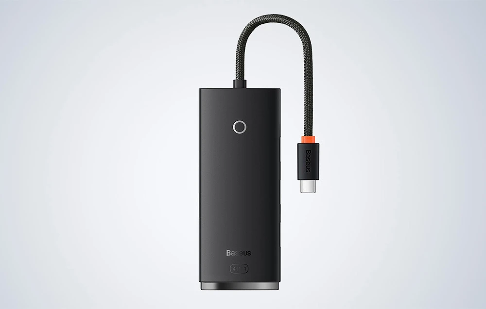 Baseus Šakotuvas USB-C 4 prievadų (USB 3.0) 25cm, juodas aprašymas - Prekės nuotrauka Baseus Šakotuvas USB-C 4 prievadų (USB 3.0) 25cm, juodas aprašymas - Prekės nuotrauka