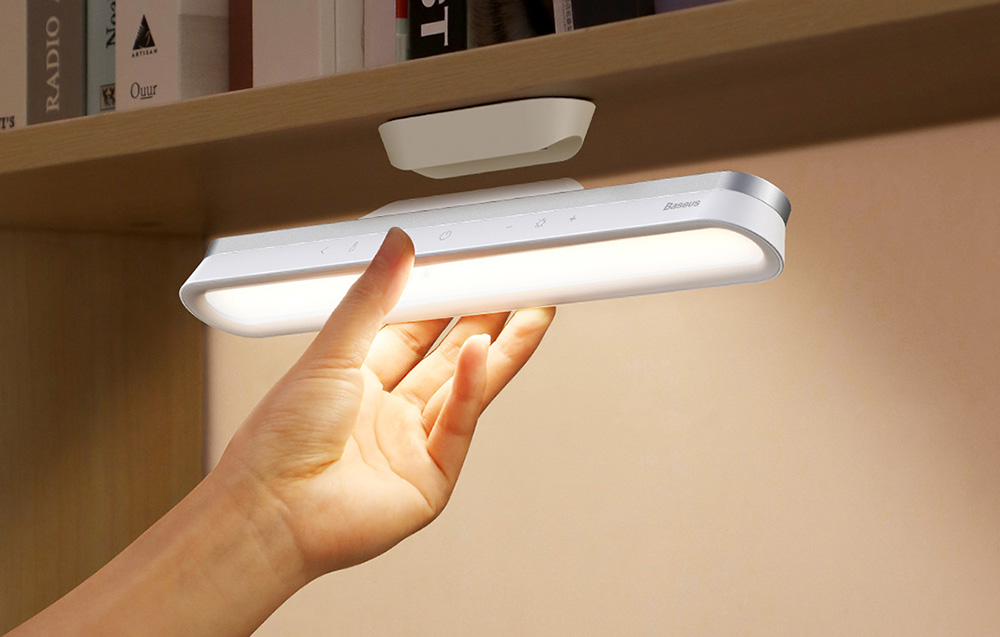 Baseus Įkraunamas šviestuvas pakabinamas po lentyna 5W 1800mAh, šviesos srautas ≥100lm aprašymas - Prekės nuotrauka Baseus Įkraunamas šviestuvas pakabinamas po lentyna 5W 1800mAh, šviesos srautas ≥100lm aprašymas - Prekės nuotrauka