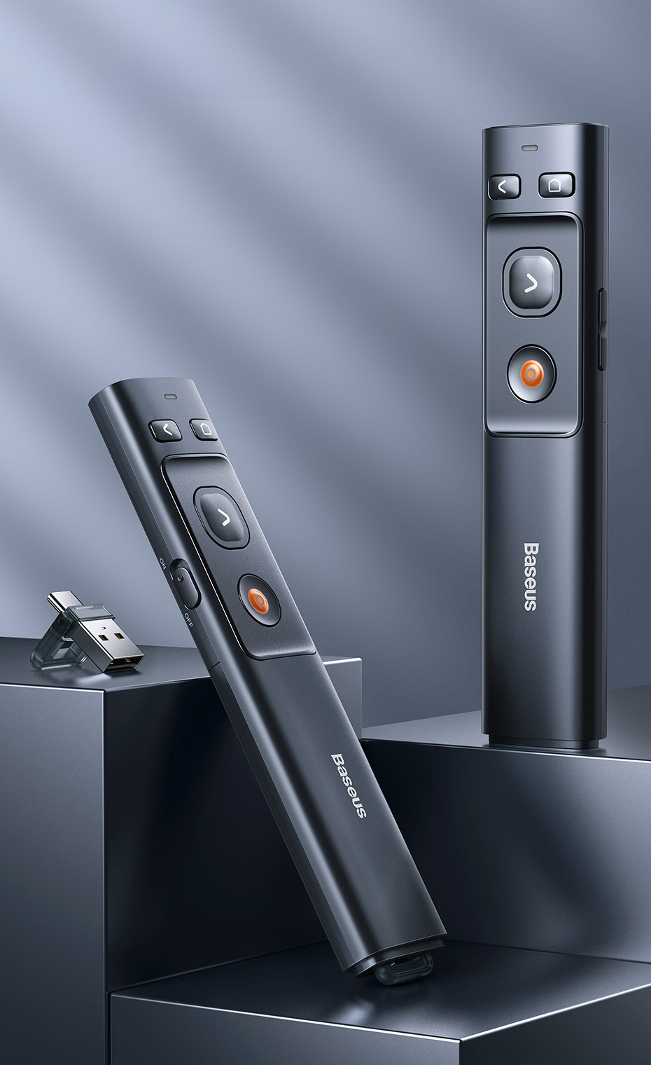 Lazerinė rodyklė Baseus Wireless pilka aprašymas - Prekės nuotrauka
