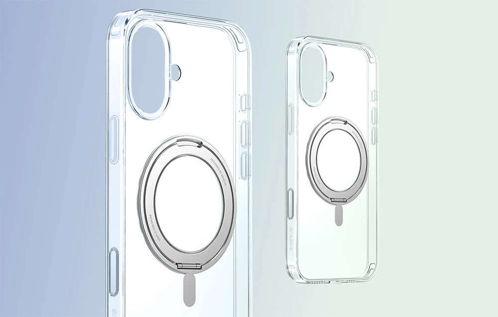 Baseus SkyRing 360° Apple iPhone 16 magnetic dėklas su stoveliu skaidrus aprašymas - Prekės nuotrauka Baseus SkyRing 360° Apple iPhone 16 magnetic dėklas su stoveliu skaidrus aprašymas - Prekės nuotrauka