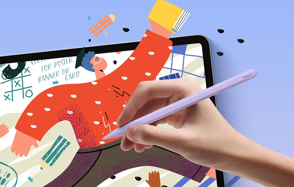 Baseus Smooth Writing 2 Stylus Pen (violetinė) aprašymas - Prekės nuotrauka