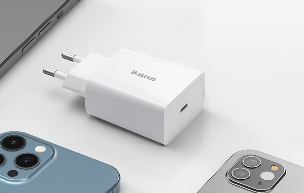 Baseus Speed Mini greitas įkroviklis USB-C PD 3A 20W baltas aprašymas - Prekės nuotrauka Baseus Speed Mini greitas įkroviklis USB-C PD 3A 20W baltas aprašymas - Prekės nuotrauka