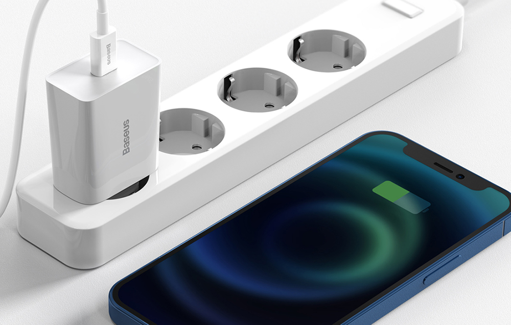 Baseus Speed Mini greitas įkroviklis USB-C PD 3A 20W baltas aprašymas - Prekės nuotrauka Baseus Speed Mini greitas įkroviklis USB-C PD 3A 20W baltas aprašymas - Prekės nuotrauka